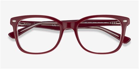 burgundy eyeglasses for women.